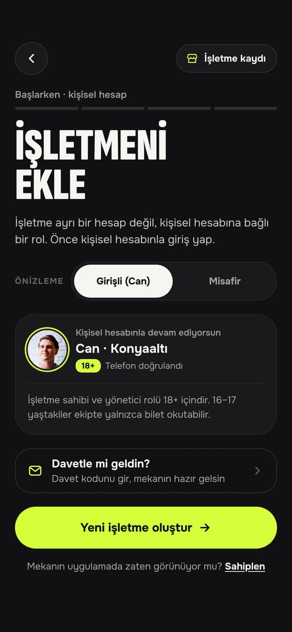 Popin uygulamasından ekran: Uygulamayı indir