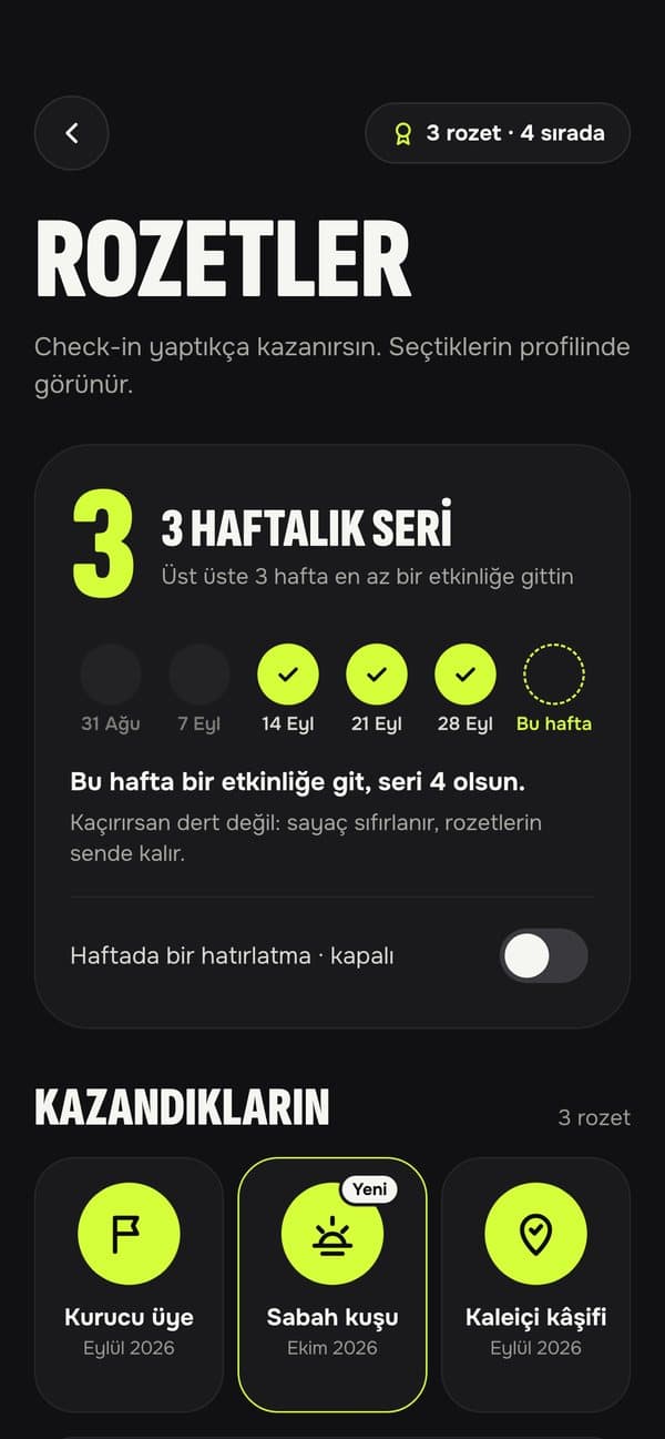 Popin uygulamasından ekran: Gittikçe topla
